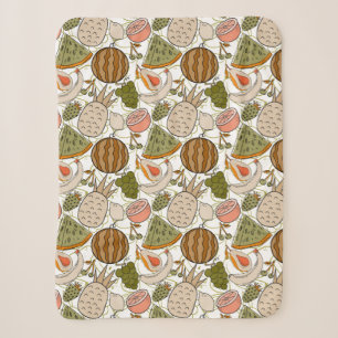 Fruit seamless pattern Fruit surface pattern 54 Sherpa Blanket