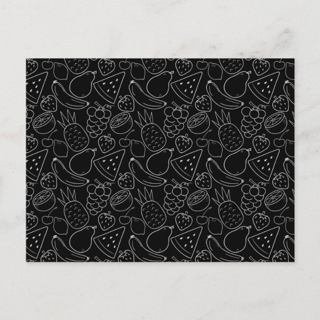 Fruit seamless pattern | Fruit surface pattern 55 Postcard (Front)