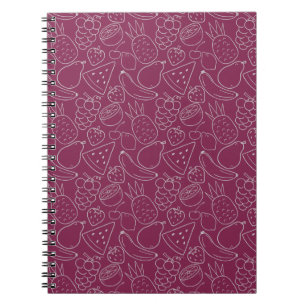 Fruit seamless pattern Fruit surface pattern 5 Notebook