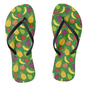 Fruit seamless pattern   Fruit surface pattern 7 Flip Flops
