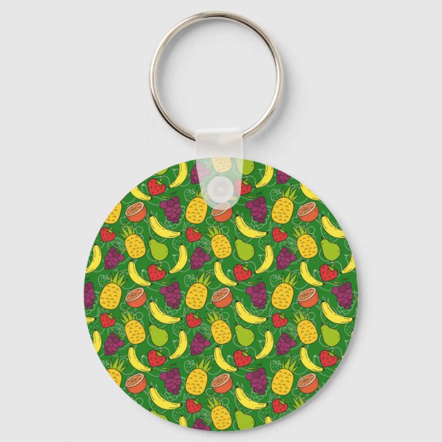 Fruit seamless pattern | Fruit surface pattern 7 Keychain (Front)