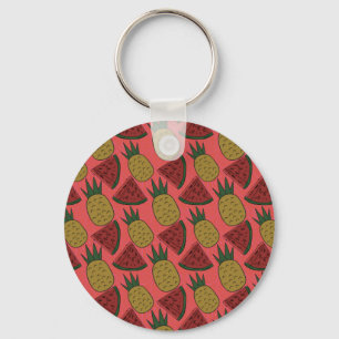 Fruit seamless pattern   Fruit surface pattern 8 Keychain