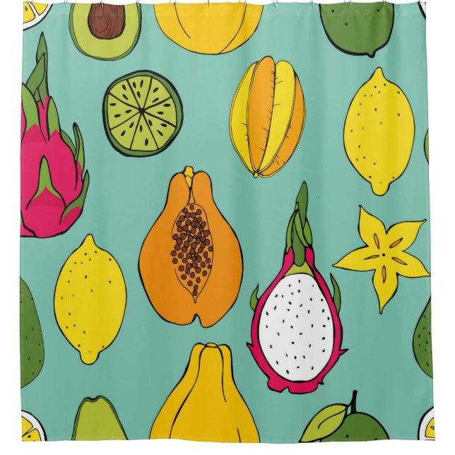 Fruit. Seamless vintage pattern (Front)
