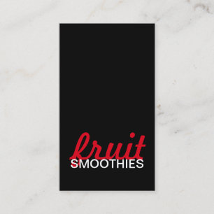 fruit smoothies punch card