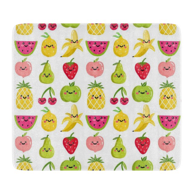 Fruit So Cute Kitchen Cutting Board (Front)