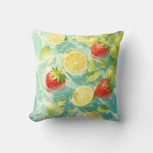 Fruit Splash Throw Pillow