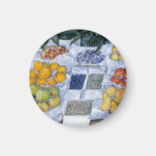 Fruit Stand By Gustave Caillebotte Magnet