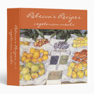 Fruit Stand by Gustave Caillebotte, Vintage Art Binder