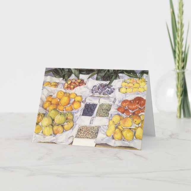 Fruit Stand by Gustave Caillebotte, Vintage Art Card (Front)