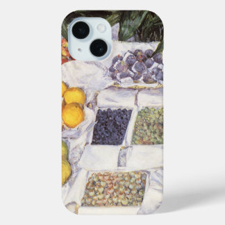 Fruit Stand by Gustave Caillebotte, Vintage Art iPhone 15 Case