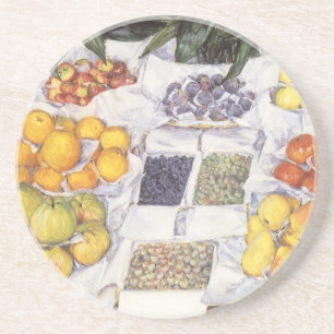 Fruit Stand by Gustave Caillebotte, Vintage Art Coaster