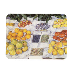Fruit Stand by Gustave Caillebotte, Vintage Art Magnet