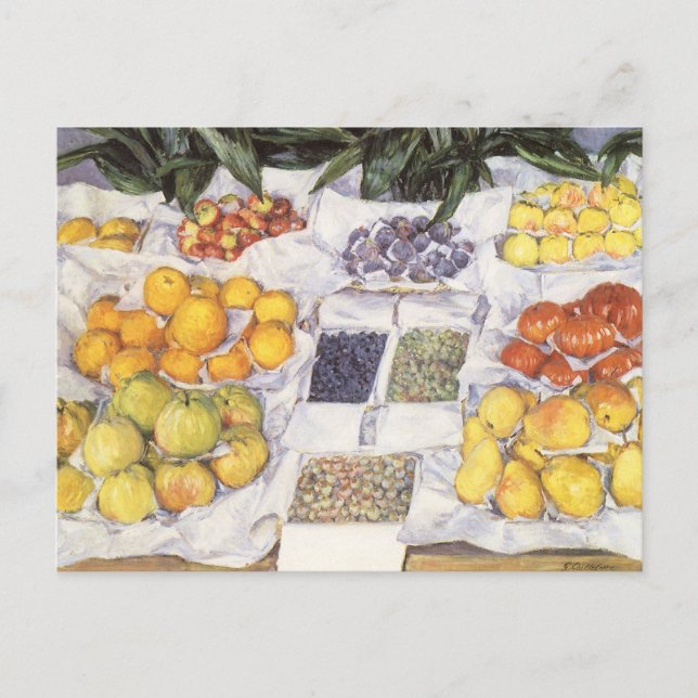 Fruit Stand by Gustave Caillebotte, Vintage Art Postcard (Front)
