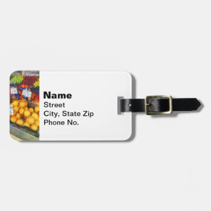 Fruit Stand Hoboken NJ Luggage Tag