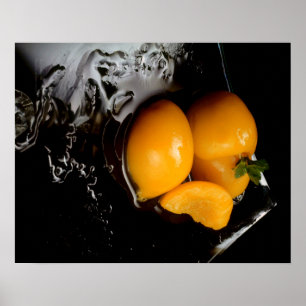 fruit still life Black poster