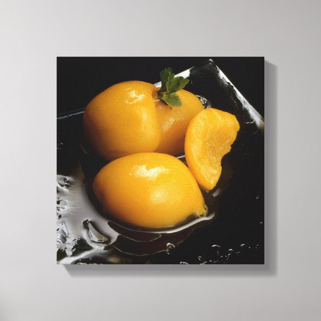 fruit still life Black square canvas Print (Front)
