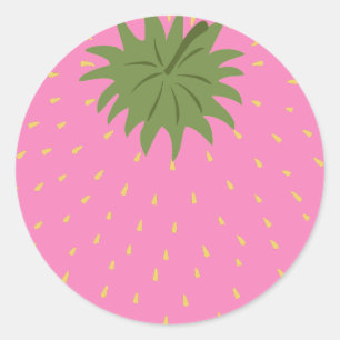 Fruit Strawberry Classic Round Sticker