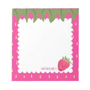 Fruit Strawberry Notepad