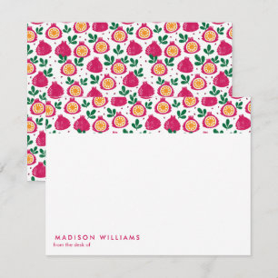 Fruit Stylish Trendy Modern Note Card