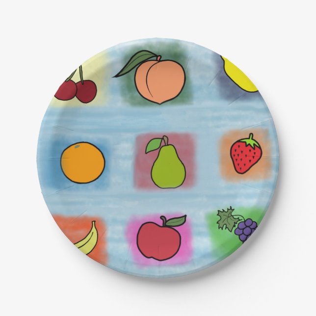 Fruit Surprise Paper Plate (Front)