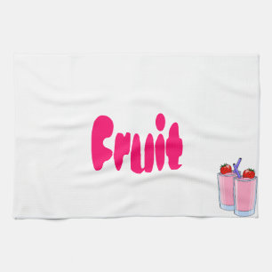 Fruit Sweet Smoothie Strawberry Dessert Destiny Kitchen Towel