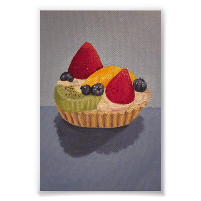 Fruit Tart Painting Photo Print (Front)