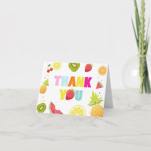 Fruit Thank you card Two-tti frutti Tutti Fruity
