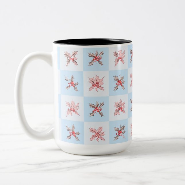 Fruit that reminds me of winter Two-Tone coffee mug (Left)