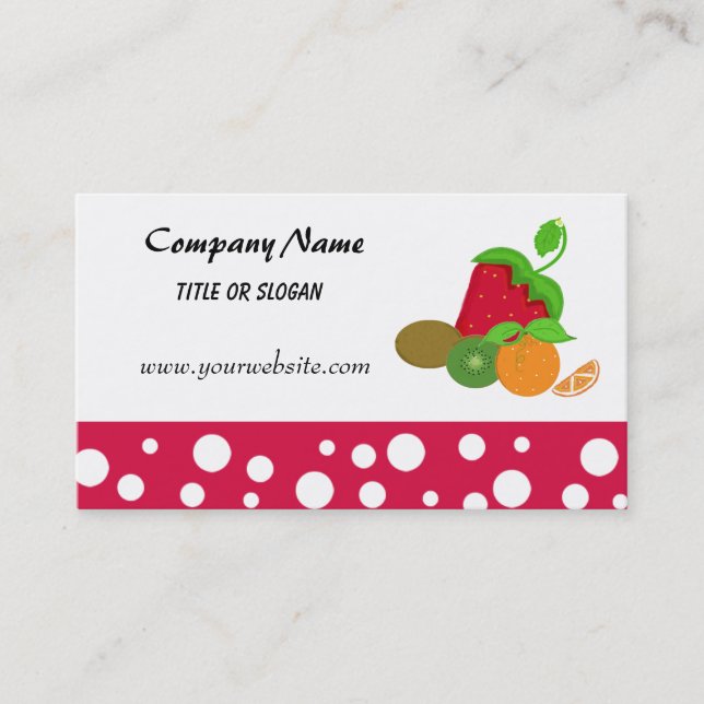 Fruit Theme Business Card (Front)