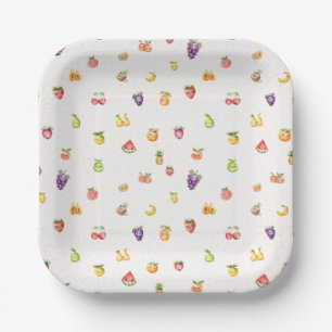Fruit Themed Paper Plate