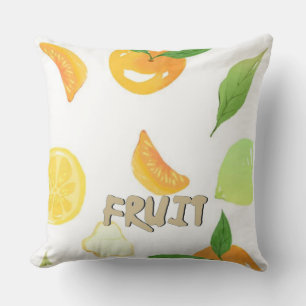 fruit throw pillow