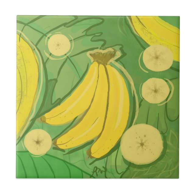 Fruit Tile: Bananas Tile (Front)
