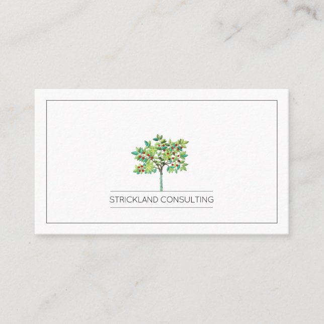 Fruit Tree Financial Consultant Wealth Management Business Card (Front)