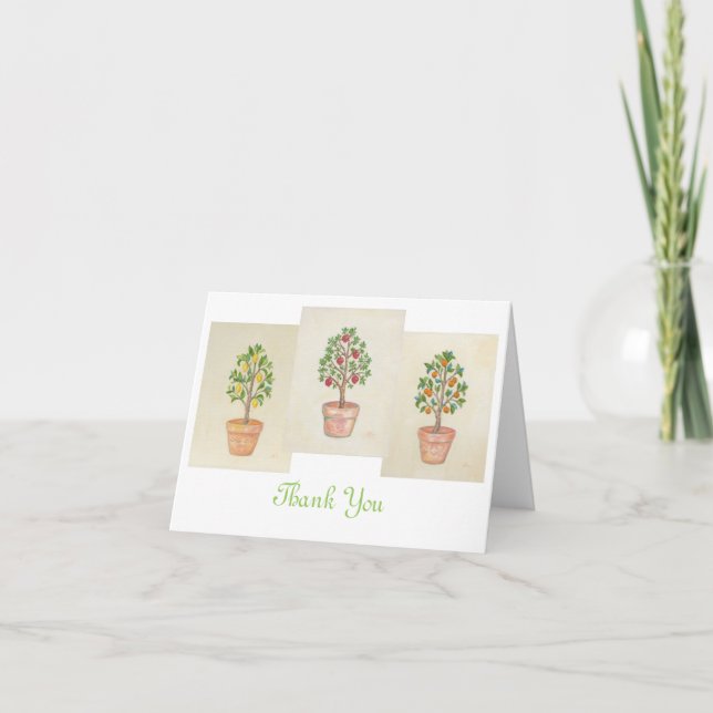 Fruit Tree Trio thank you card (Front)