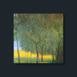 Fruit Trees by Gustav Klimt, Vintage Art Nouveau Canvas Print<br><div class="desc">Fruit Trees (1901) by Gustav Klimt is a vintage Victorian Era Symbolism fine art painting. A nature scene with a variety of organic fruit trees in an orchard during the spring or summer seasons with ripe fruit and blooming flower blossoms. About the artist: Gustav Klimt (1862-1918) was an Austrian Symbolist...</div>