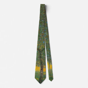 Fruit Trees by Gustav Klimt, Vintage Art Nouveau Tie
