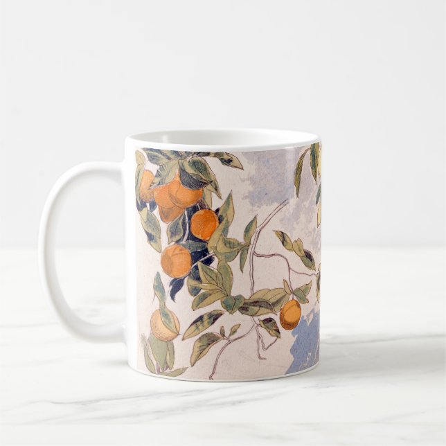 Fruit Trees - Edward Lear Coffee Mug (Left)