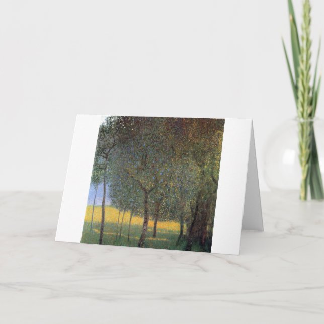 Fruit Trees, Gustav Klimt Card (Front)