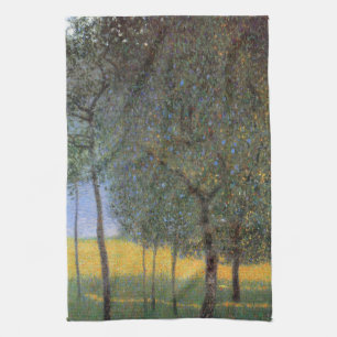 Fruit Trees, Gustav Klimt Kitchen Towel
