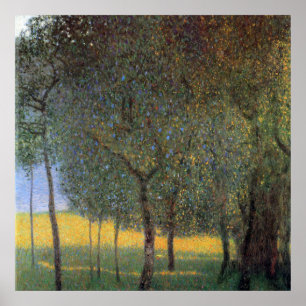 Fruit Trees, Gustav Klimt Poster
