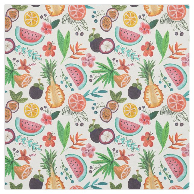 Fruit tropical été | Tissu (Échantillon)