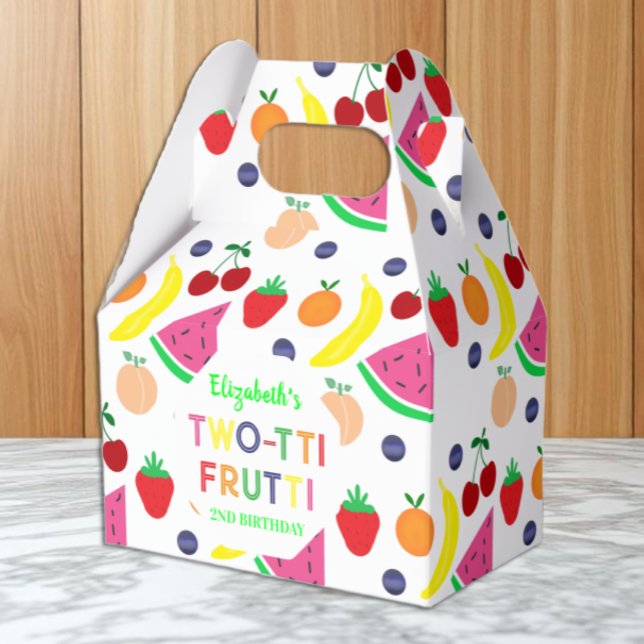 Fruit Two-tti Frutti 2nd Birthday Favor Box (Creator Uploaded)