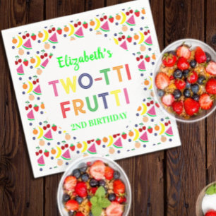 Fruit Two-tti Frutti 2nd Birthday Napkin
