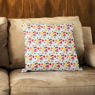 Fruit Two-tti Frutti 2nd Birthday Throw Pillow
