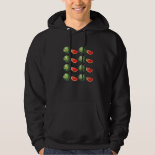 Fruit  Vegans Watermelon Pattern Fruitarian Waterm Hoodie
