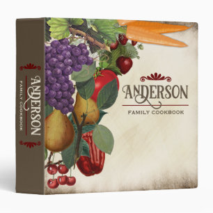 Fruit vegetable mega plant cooking baking recipe c binder