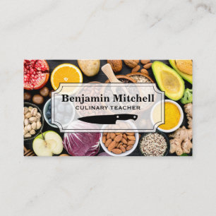 Fruit Vegetables   Culinary Chef Business Card