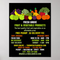 Fruit & Vegetables, Greengrocers Advertising