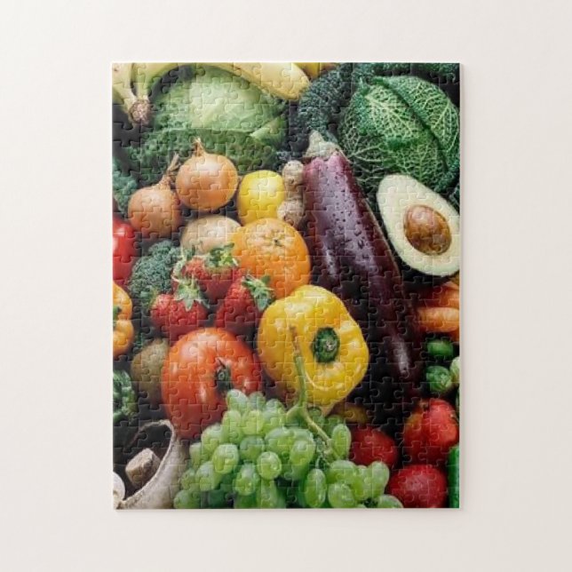 FRUIT  VEGETABLES JIGSAW PUZZLE (Vertical)