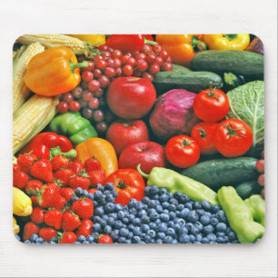 fruit & vegetables mouse pad